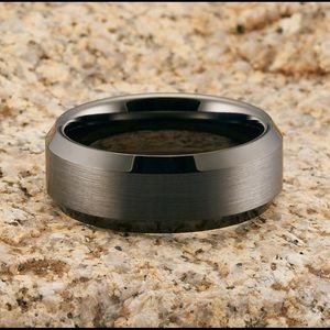 Brushed Gunmetal Tungsten Wedding/Engagement Band